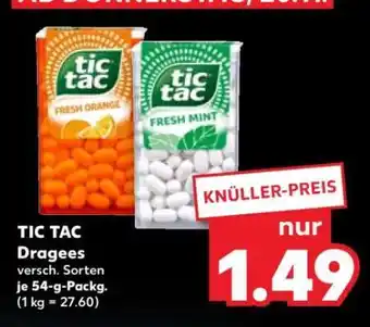 Kaufland TIC TAC Dragees Angebot
