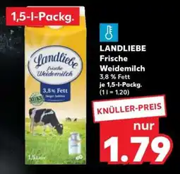 Kaufland Landliebe frische Weidemilch Angebot