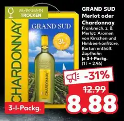 Kaufland GRAND SUD Merlot oder Chardonnay Angebot