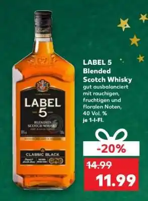Kaufland LABEL 5 Blended Scotch Whisky Angebot