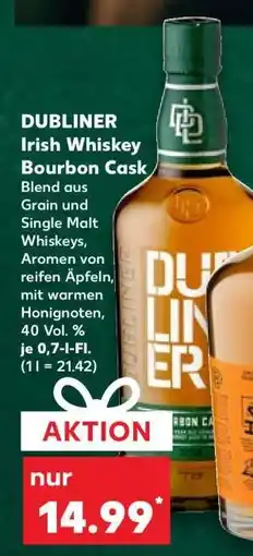 Kaufland DUBLINER Irish Whiskey Bourbon Cask Angebot