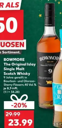 Kaufland BOWMORE The Original Islay Single Malt Scotch Whisky Angebot