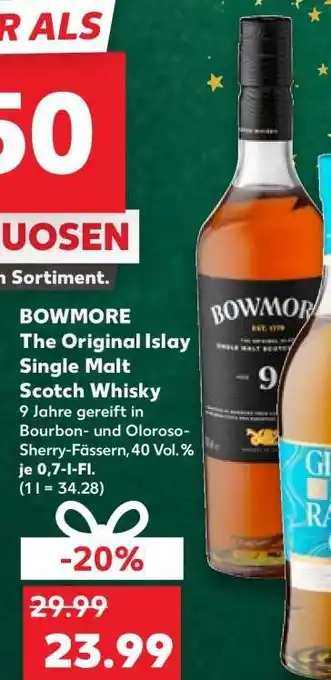 Kaufland BOWMORE The Original Islay Single Malt Scotch Whisky Angebot