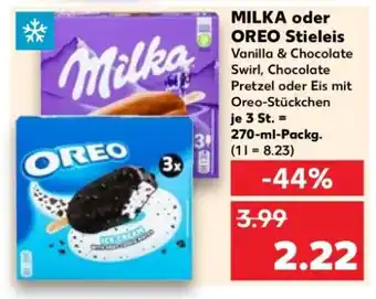 Kaufland MILKA oder OREO Stieleis Angebot