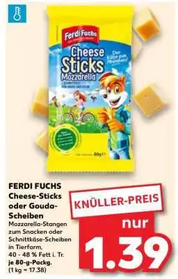 Kaufland FERDI FUCHS Cheese-Sticks oder Gouda- Scheiben Angebot
