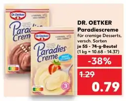 Kaufland DR. OETKER Paradiescreme Angebot