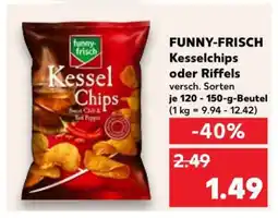 Kaufland FUNNY-FRISCH Kesselchips oder Riffels Angebot