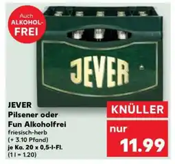 Kaufland JEVER Pilsener oder Fun Alkoholfrei Angebot