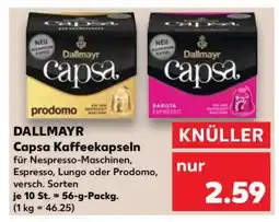 Kaufland DALLMAYR Capsa Kaffeekapseln Angebot