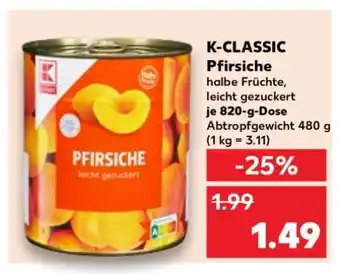 Kaufland K-CLASSIC Pfirsiche Angebot