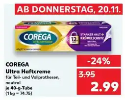 Kaufland COREGA Ultra Haftcreme Angebot