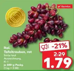 Kaufland Ital. Tafeltrauben, rot Angebot