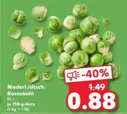 Kaufland Niederl./dtsch. Rosenkohl Angebot