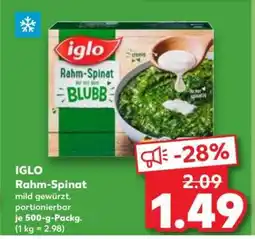 Kaufland IGLO Rahm- Spinat Angebot