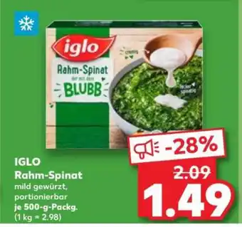 Kaufland IGLO Rahm- Spinat Angebot