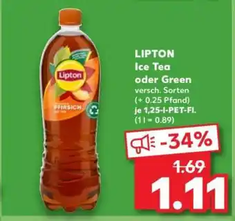 Kaufland LIPTON Ice Tea oder Green Angebot