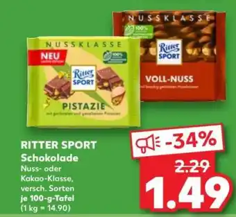 Kaufland Ritter Sport Schokolade Angebot