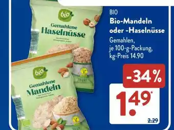 Aldi Süd Bio-Mandeln oder -Haselnüsse Angebot