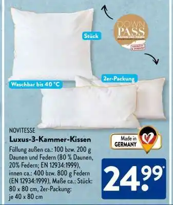 Aldi Süd Luxus-3-Kammer-Kissen Angebot