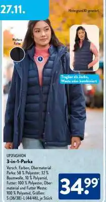 Aldi Süd UP2FASHION 3-in-1-Parka Angebot