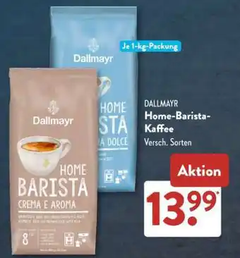 Aldi Süd DALLMAYR Home-Barista-Kaffee Angebot