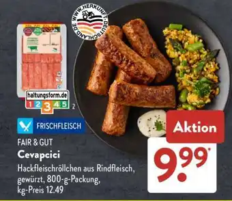 Aldi Süd FAIR & GUT Cevapcici Angebot