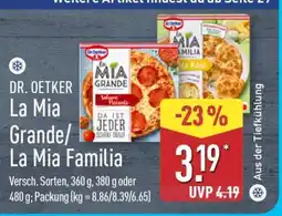 Aldi Nord DR. OETKER La Mia Grande/La Mia Familia Angebot