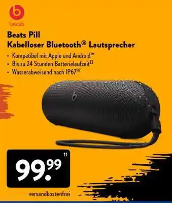 Aldi Süd Beats Pill Kabelloser Bluetooth Lautsprecher Angebot