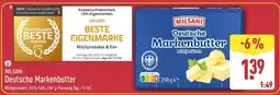 Aldi Nord MILSANI Deutsche Markenbutter Angebot
