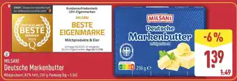 Aldi Nord MILSANI Deutsche Markenbutter Angebot