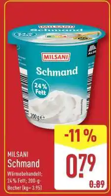 Aldi Nord MILSANI Schmand Angebot