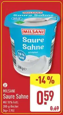 Aldi Nord MILSANI Saure Sahne Angebot