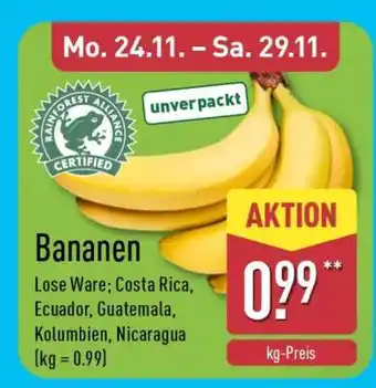 Aldi Nord Bananen Angebot