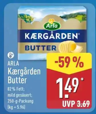 Aldi Nord ARLA Kærgården Butter Angebot