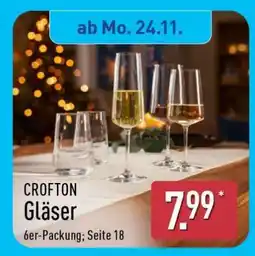 Aldi Nord CROFTON Gläser Angebot
