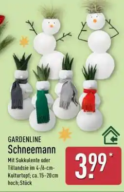 Aldi Nord GARDENLINE Schneemann Angebot