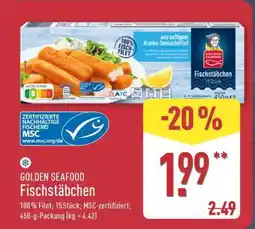 Aldi Nord GOLDEN SEAFOOD Fischstäbchen Angebot