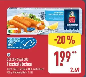 Aldi Nord GOLDEN SEAFOOD Fischstäbchen Angebot