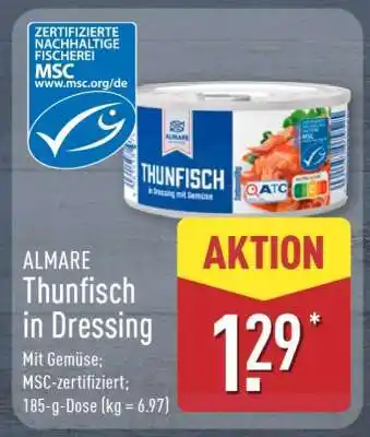 Aldi Nord ALMARE Thunfisch in Dressing Angebot