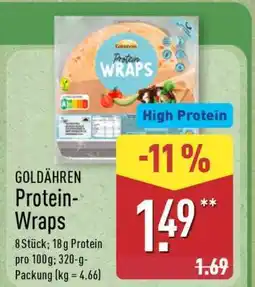 Aldi Nord GOLDÄHREN Protein-Wraps Angebot