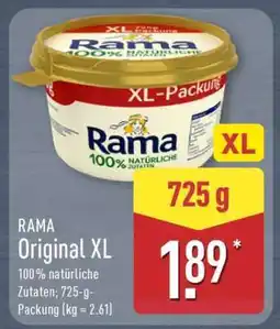 Aldi Nord RAMA Original XL Angebot