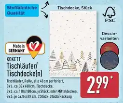 Aldi Nord KOKETT Tischläufer/Tischdecke(n) Angebot