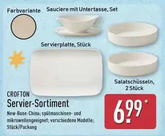 Aldi Nord CROFTON Servier-Sortiment Angebot