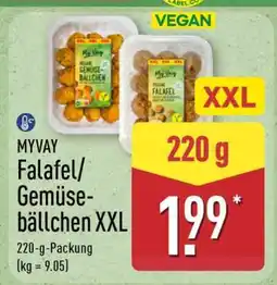 Aldi Nord MYVAY Falafel/Gemüsebällchen XXL Angebot