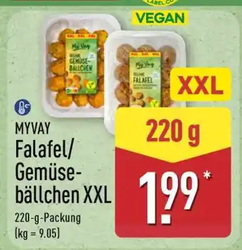 Aldi Nord MYVAY Falafel/Gemüsebällchen XXL Angebot