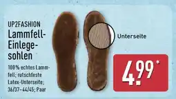 Aldi Nord UP2FASHION Lammfell-Einlegesohlen Angebot