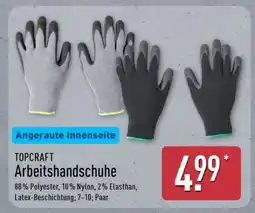 Aldi Nord TOPCRAFT Arbeitshandschuhe Angebot
