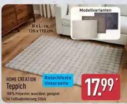 Aldi Nord HOME CREATION Teppich Angebot
