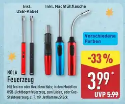 Aldi Nord Nola Feuerzeug Angebot