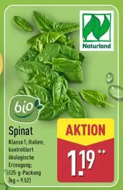 Aldi Nord Spinat Angebot